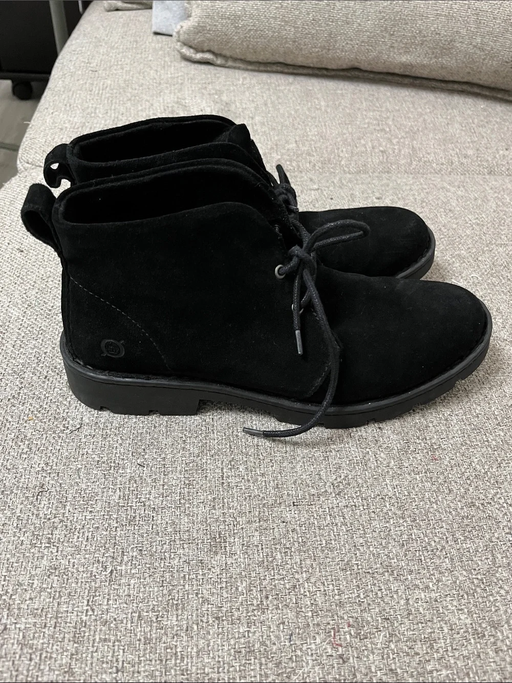 Born Black Suede Chukka Boots
